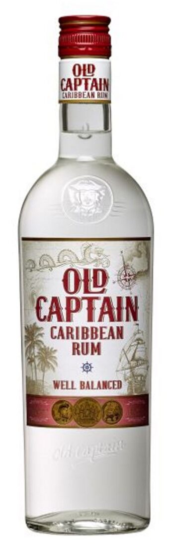 Old Captain Extra Dry Caribbean White Rum 70cl